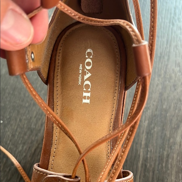Coach Brown Leather Sandals - Picture 7 of 7